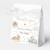 愛らしい中性の眠っている動物の雲の赤ちゃんシャワー フェイバーボックス (正面サイド)