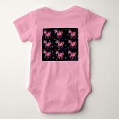 愛らしい乳児用Tシャツ。 ベビーボディスーツ (裏面)
