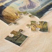 愛らしい乳牛ユニコーン ジグソーパズル (側面)