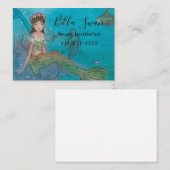 愛らしい人魚の水泳インストラクター 名刺 (正面/裏面)