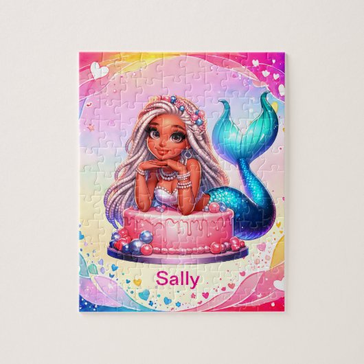 愛らしい人魚 ジグソーパズル (縦)