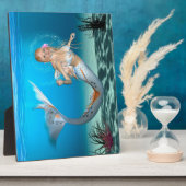 愛らしい人魚 フォトプラーク (側面)