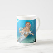 愛らしい人魚 ボーンチャイナマグカップ (正面右)