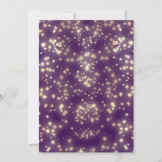 愛らしい仮装の輝魅力的きグラデーション 招待状 (裏面)