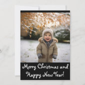 愛らしい休日のフォトカード シーズンカード (正面)