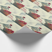 愛らしい休日の《鳥》アメリカゴガラ ラッピングペーパー (角)
