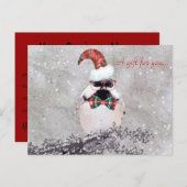 愛らしい休日《鳥》アメリカゴガラギフト証明書 ポストカード (正面/裏面)