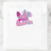 愛らしい体操のギフトをプレゼント 長方形シール (バッグ)