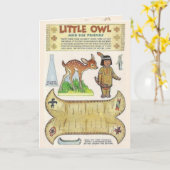 愛らしい先住民のアメリカのインド美術のレプリカ カード (黄色い花)