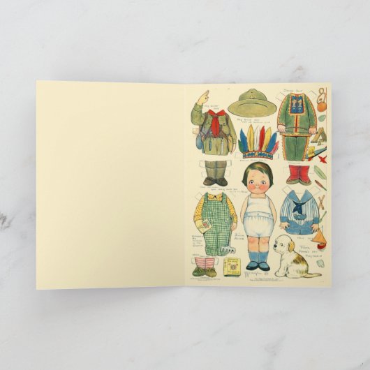 愛らしい先住民アメリカン・インド美術の複製 カード (内部)