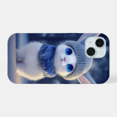 愛らしい冬のテーマ iPhone 15ケース (裏面横)