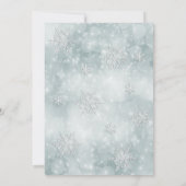 愛らしい冬のワンダーランドのぼかしスイート16招待状 招待状 (裏面)