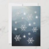 愛らしい冬のワンダーランドプリンセスドレス甘い16 招待状 (裏面)