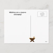 愛らしい出生シーンクリスマスポストカード シーズンポストカード (裏面)