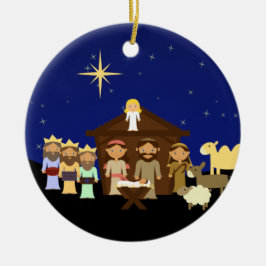 愛らしい出生パーソナライズされたクリスマス セラミックオーナメント