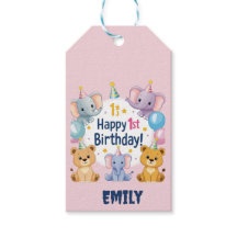 愛らしい動物たちHappy 1st誕生日