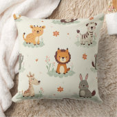 "愛らしい動物のパターンのクッション – 居心地の良いチャームを追加 クッション (ブランケット)