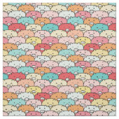 愛らしい動物のパタ子供へーンlピンク豚ブルー ファブリック (見本)