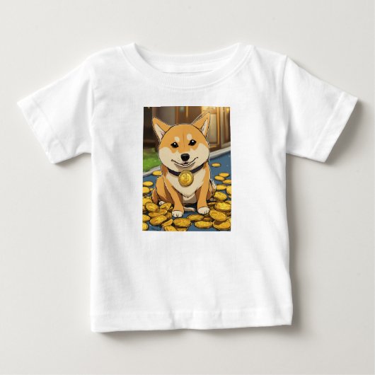 「愛らしい動物の友人ベビーTシャツ」 ベビーTシャツ (正面)