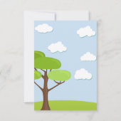 愛らしい動物の友人赤ちゃんシャワー招待状 招待状 (裏面)