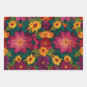 愛らしい動物の友人 ラッピングペーパーシート (正面3)