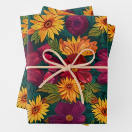 愛らしい動物の友人 ラッピングペーパーシート