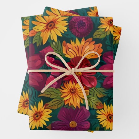 愛らしい動物の友人 ラッピングペーパーシート (インサイチュ)