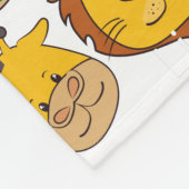 愛らしい動物の飼育象の牛の白い子供 フリースブランケット (角)