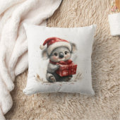 愛らしい動物クリスマスシリーズベビーコアラ クッション (ブランケット)