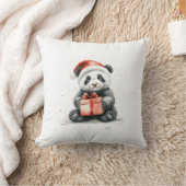 愛らしい動物クリスマスシリーズベビーパンダベア クッション (ブランケット)
