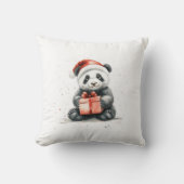 愛らしい動物クリスマスシリーズベビーパンダベア クッション (正面)