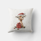 愛らしい動物ベビーキラフェサンタハット クッション (裏面)