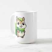 愛らしい動物リス コーヒーマグカップ (正面左)