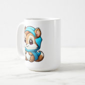 愛らしい動物リス コーヒーマグカップ (正面左)