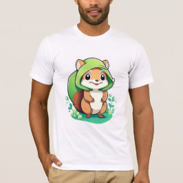 愛らしい動物リス Tシャツ
