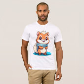 愛らしい動物リス Tシャツ (正面フル)