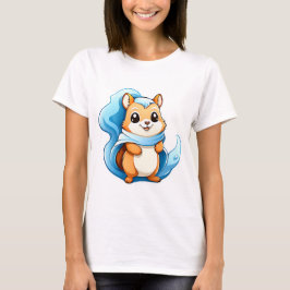 愛らしい動物リス Tシャツ