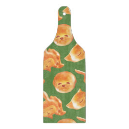 愛らしい動物型パン柄 カッティングボード