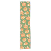 愛らしい動物型パン柄 ショートテーブルランナー (正面)