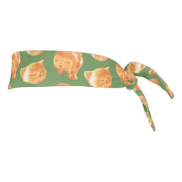 愛らしい動物型パン柄 タイヘッドバンド