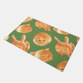 愛らしい動物型パン柄 ドアマット (アングル)