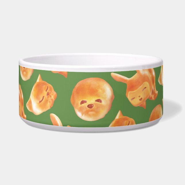 愛らしい動物型パン柄 ボウル (正面)