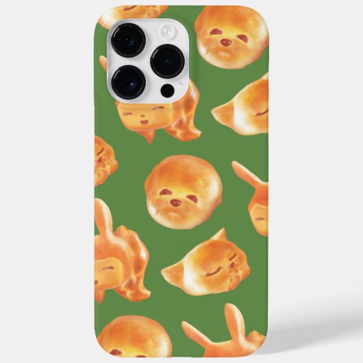 愛らしい動物型パン柄 Case-Mate iPhoneケース (裏面)