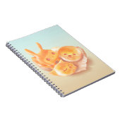 愛らしい動物形パン手帳 ノートブック (右側)