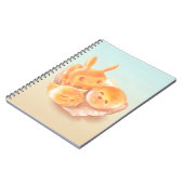 愛らしい動物形パン手帳 ノートブック (左側)