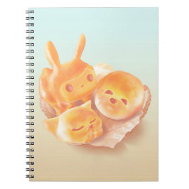 愛らしい動物形パン手帳 ノートブック
