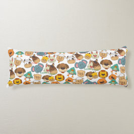 愛らしい動物農場の牛は、豚の子供を白うさぎする ボディピロー