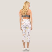 愛らしい動物頭及び花柄 カプリレギンス (裏面)