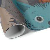 愛らしい動物 ラッピングペーパー (ロールコーナー)