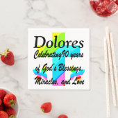 愛らしい十字架と蝶のナプキパーソナライズされたンス スタンダードカクテルナプキン (インサイチュ)